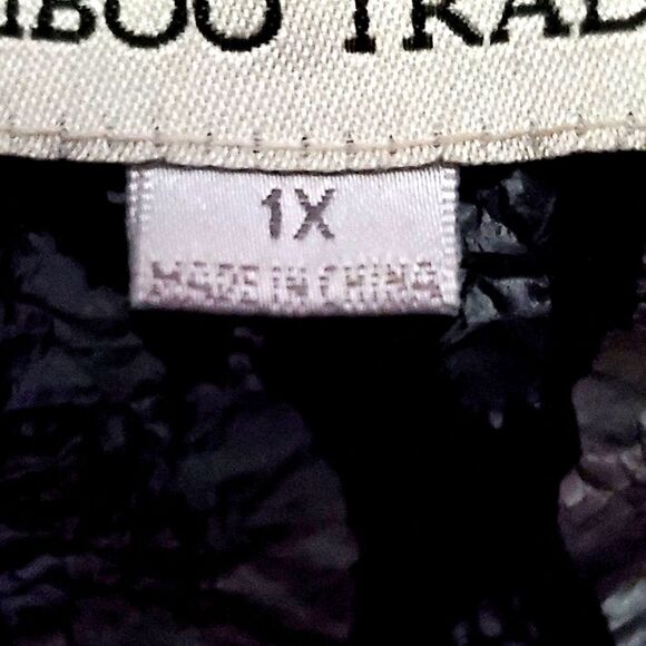 HOST PICK Bamboo Traders Black Leopard Print Boxy Long Sleeve Jacket - Picture 9 of 9